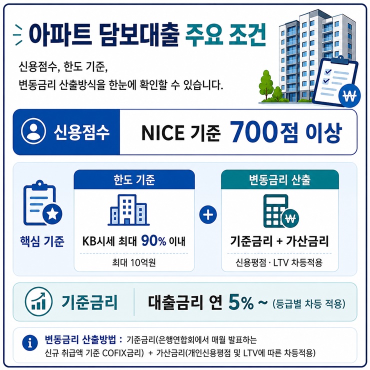 담보대출 금리 세부 구조